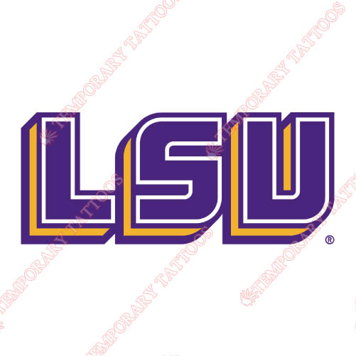 LSU Tigers Customize Temporary Tattoos Stickers NO.4919